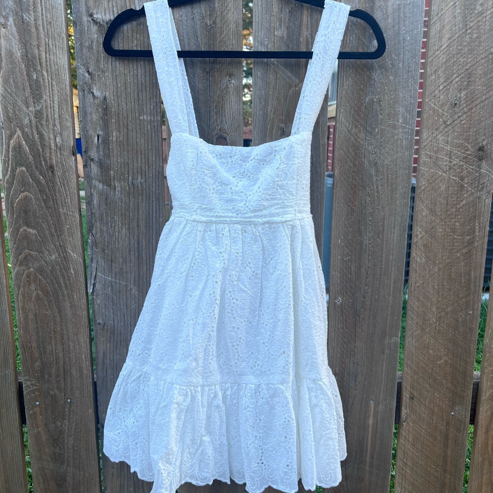 Lucy in the Sky White Lace Mini Dress - NEW